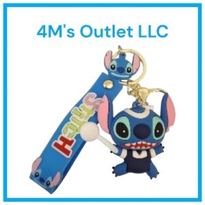 Blue Cartoon Character Keychain